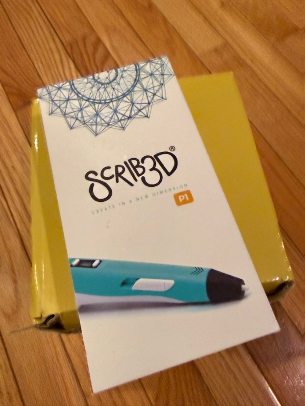 Scrib3D P1 3D Printing Pen Teal MISSING CHARGER! Includes big box of filament